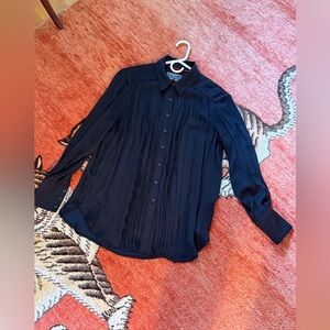 Anthropologie Black Button Down Shirt